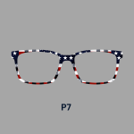Patriotic Red, White, and Blue Toppers - Compatible with Pair wear