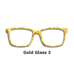 Stained Glass Gold Toppers - Compatible Pair wear