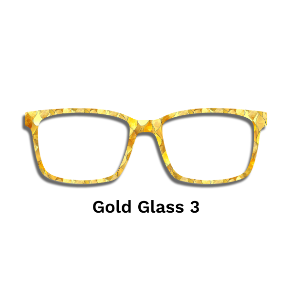 Stained Glass Gold Toppers - Compatible Pair wear