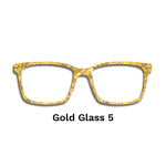 Stained Glass Gold Toppers - Compatible Pair wear