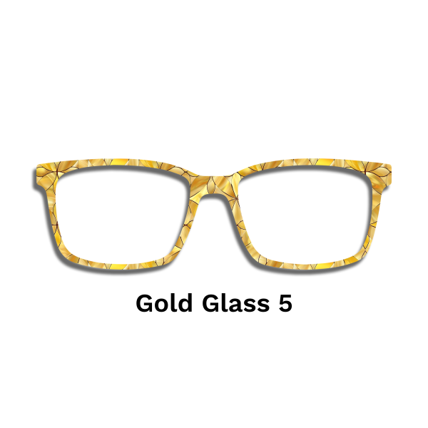 Stained Glass Gold Toppers - Compatible Pair wear