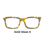 Stained Glass Gold Toppers - Compatible Pair wear