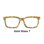 Stained Glass Gold Toppers - Compatible Pair wear