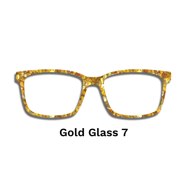 Stained Glass Gold Toppers - Compatible Pair wear