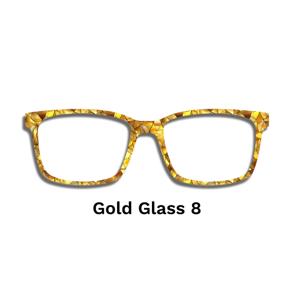 Stained Glass Gold Toppers - Compatible Pair wear