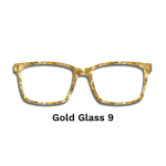 Stained Glass Gold Toppers - Compatible Pair wear