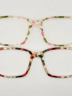 Tropical Flower Toppers - Compatible Pair wear