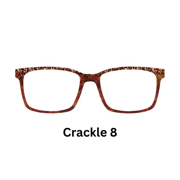 Fall Pumpkin Spice Crackle Ombre Toppers