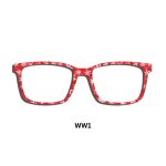 Watercolor-Cherry-Red-Snowflakes Toppers - Compatible Pair Wear