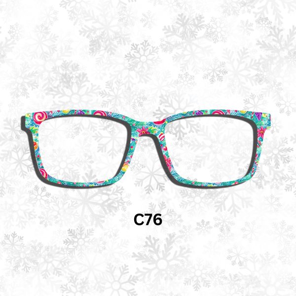 Neon Floral Christmas Holiday Toppers