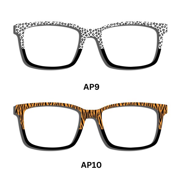 Safari Animal Patterns Half-Rim Toppers