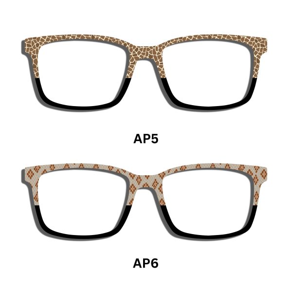 Safari Animal Patterns Half-Rim Toppers