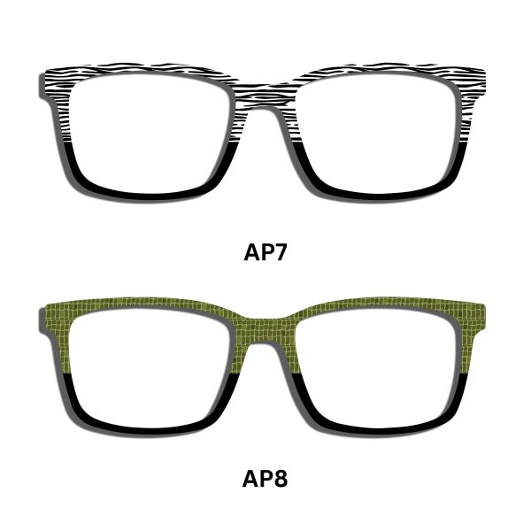 Safari Animal Patterns Half-Rim Toppers