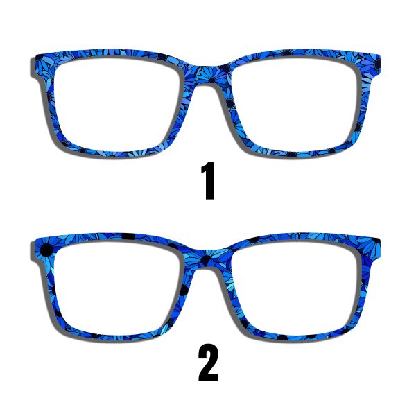 Blue Daisy Toppers - Compatible Pair wear
