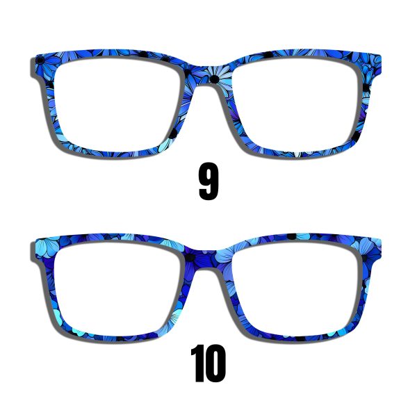 Blue Daisy Toppers - Compatible Pair wear