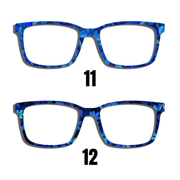 Blue Daisy Toppers - Compatible Pair wear