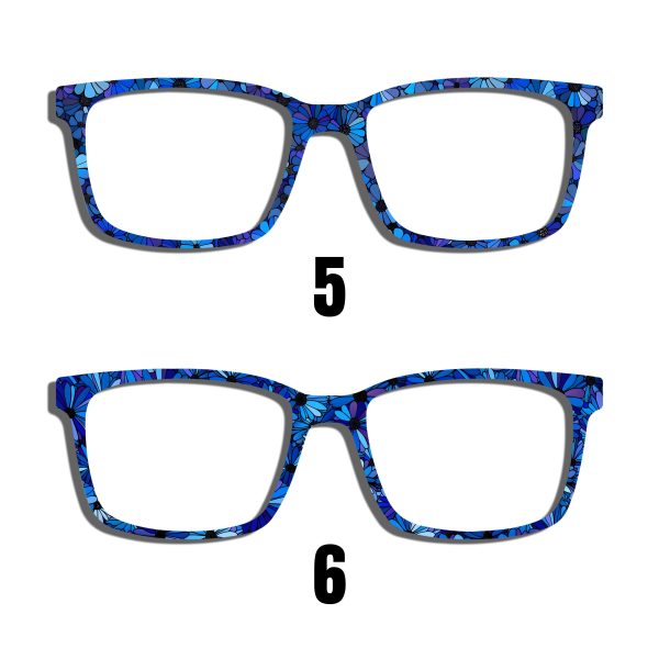 Blue Daisy Toppers - Compatible Pair wear