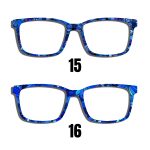 Blue Daisy Toppers - Compatible Pair wear