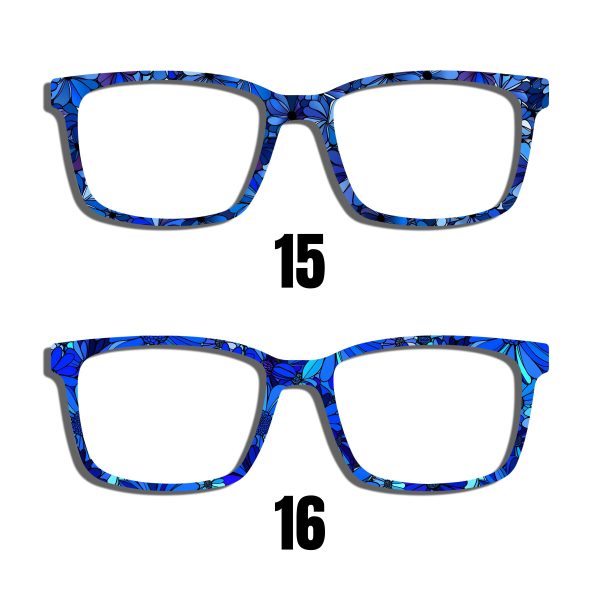 Blue Daisy Toppers - Compatible Pair wear