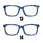 Blue Daisy Toppers - Compatible Pair wear