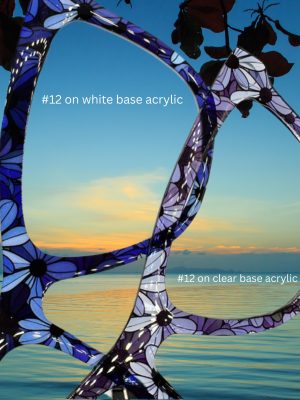 Blue Daisy Toppers - Compatible Pair wear