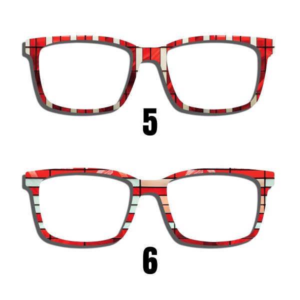 Patriotic Stain Glass Toppers