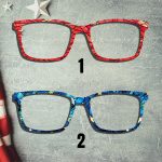 Patriotic Stain Glass Toppers